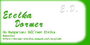 etelka dormer business card